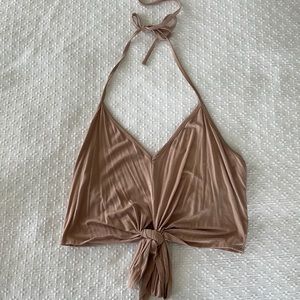 Blush Pink Tobi Halter Tank Top